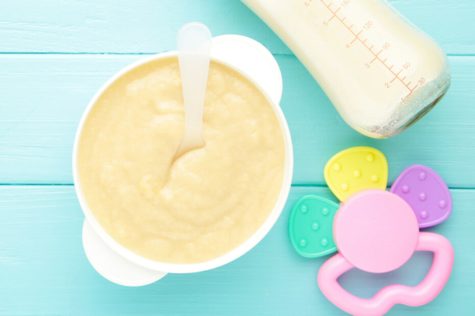 Papilla de sémola con leche - Recetas para mi bebé