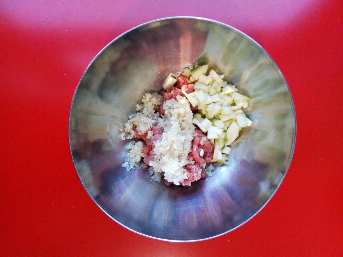 Tartar de ternera y quinoa - Mezclamos