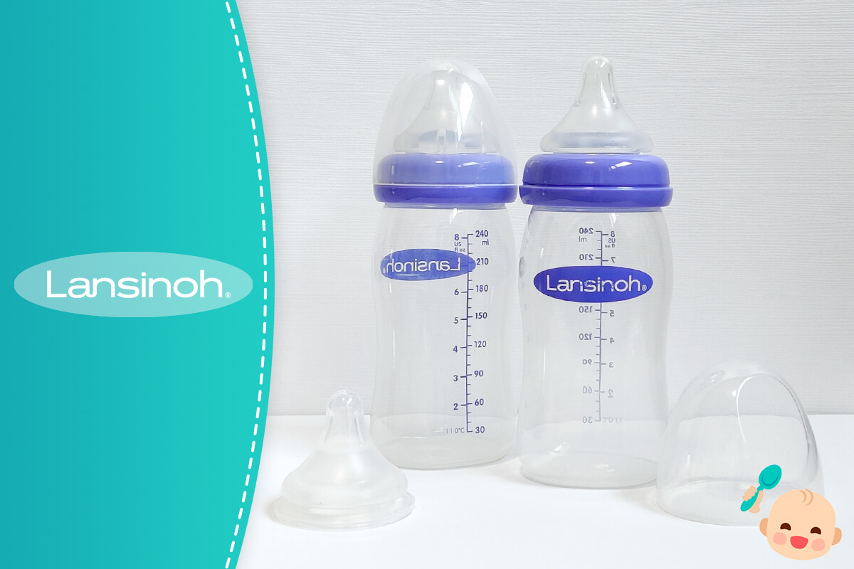 Lansinoh - Biberón para leche materna con tetina simuladora del
