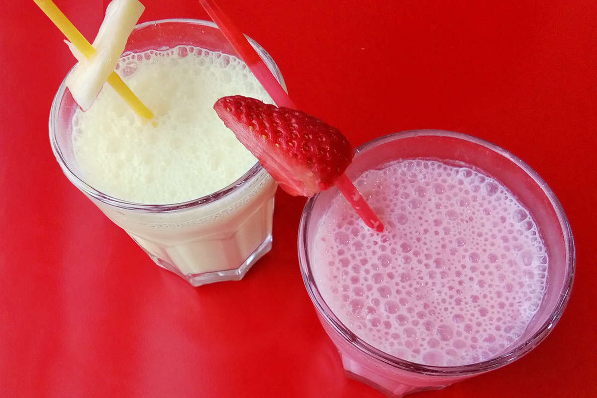 Receta de batidos de fruta caseros para niños y bebés