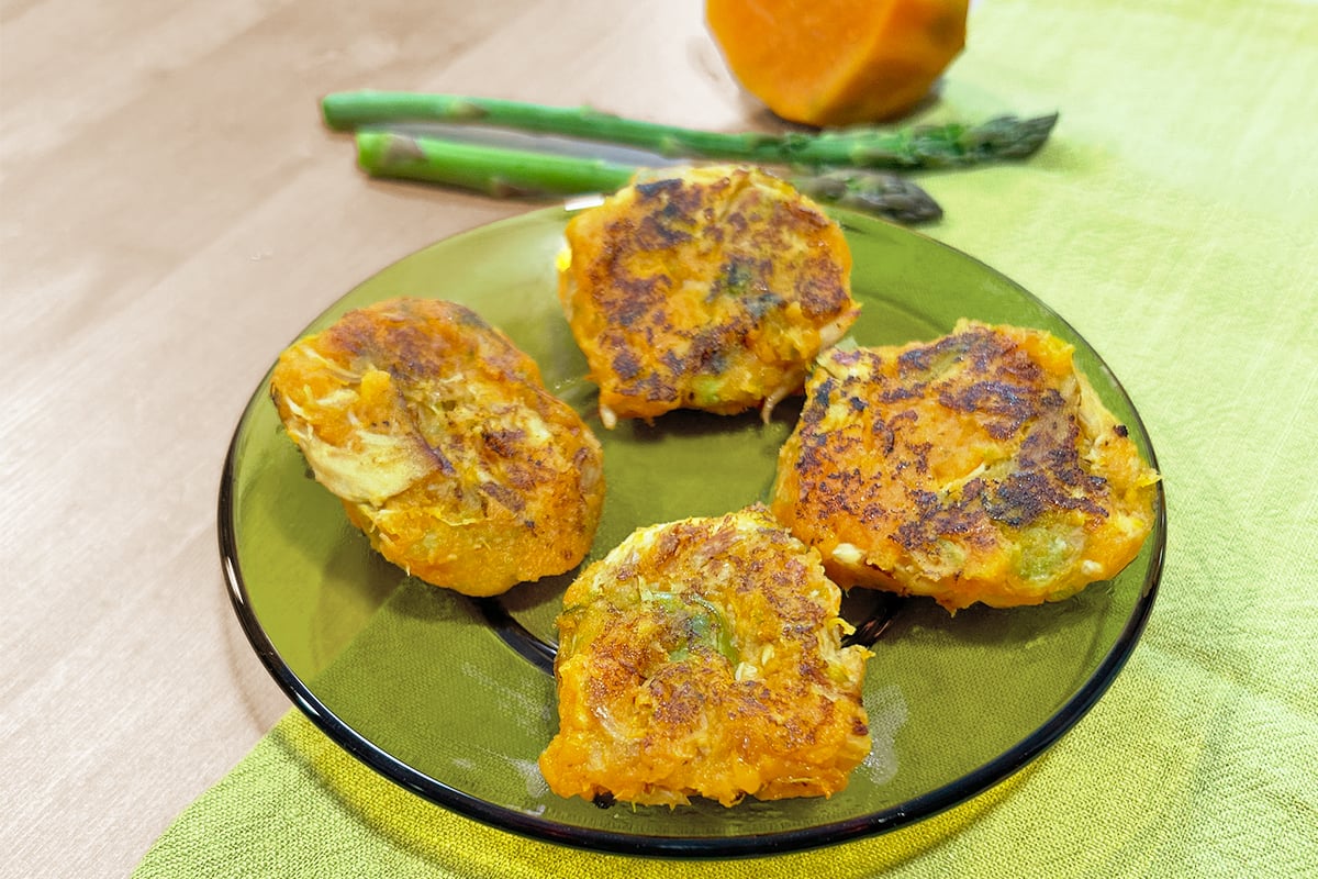 Receta de hamburguesa de batata para niños y bebés