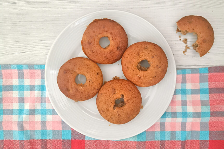 Receta de donuts o roscas en el microondas para niños y bebés