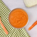 Receta de puré de zanahoria y repollo para niños y bebés