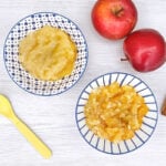 Receta de compota de manzana para bebés