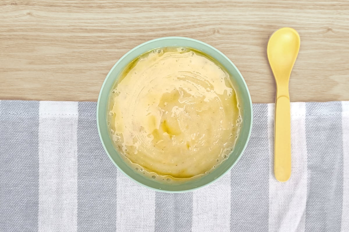 Receta de puré de sólo patata para bebés